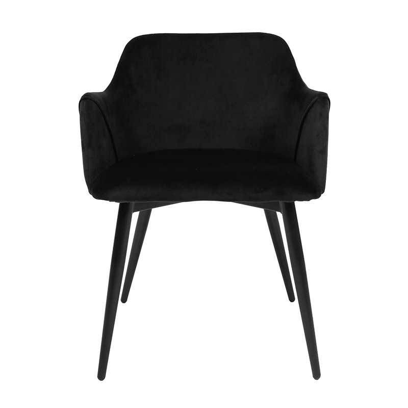 Velvet dining chair - Matz Black
