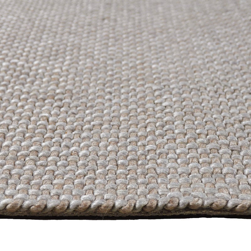 Wool Floor Rug - Claire Beige/Salmon