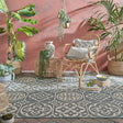Retro outdoor rug - Floreno Ostia Grey