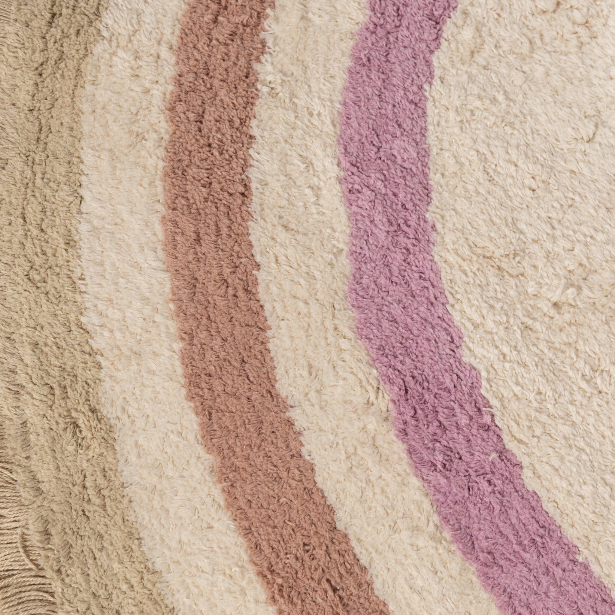 Oval washable children's rug - Milo Pink