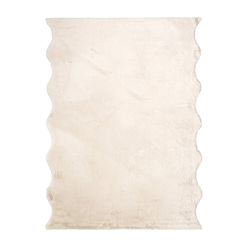Soft High Pile Rug - Comfy Supreme Wavy Cream