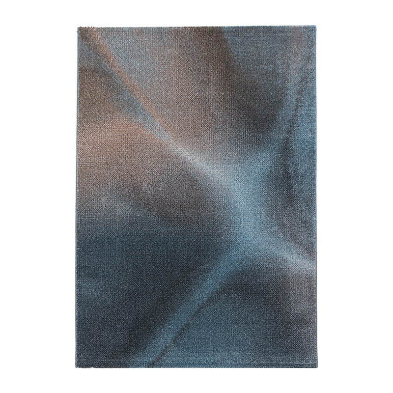 Retro Rug - Stencil Light Blue/Charcoal