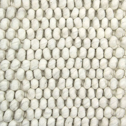 Wool floor rug to measure - New Loop Cream/White 815