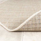 Round Jute Outdoor Rug - Nomad Melange Cream