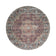Round Indoor Outdoor Rug - Kairo Medallion Burgundy