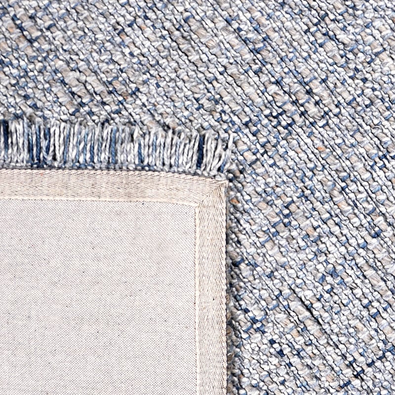 Wool Floor Rug - Trinette Blue/Cream
