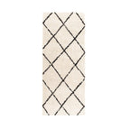 High Pile Runner - Grand Lines Cream/Black