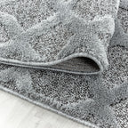 Scandinavian floor rug - Pitea Tile Grey