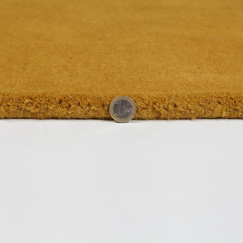 Abstract Floor Rug - Stracto Collage Ochre Yellow