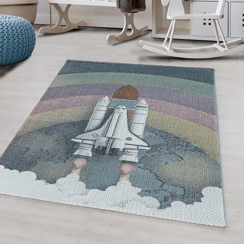 Kids Rug - Fleurtje Rocket Multicolor