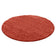 Round High Pile Rug - Solid Red