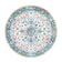 Round Vintage Rug - Lily Oriental Blue/Pink