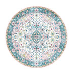 Round Vintage Rug - Lily Oriental Blue/Pink