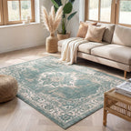 Vintage Rug - Spring Medallion Green/Cream