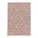 Retro floor rug - Stencil Triangle Pink/White
