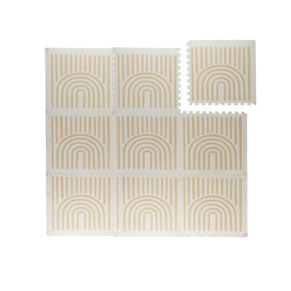 Foam Puzzle Mat - Alfie XL Grid Beige