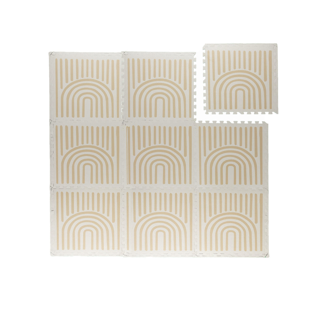 Foam Puzzle Mat - Alfie XL Grid Beige