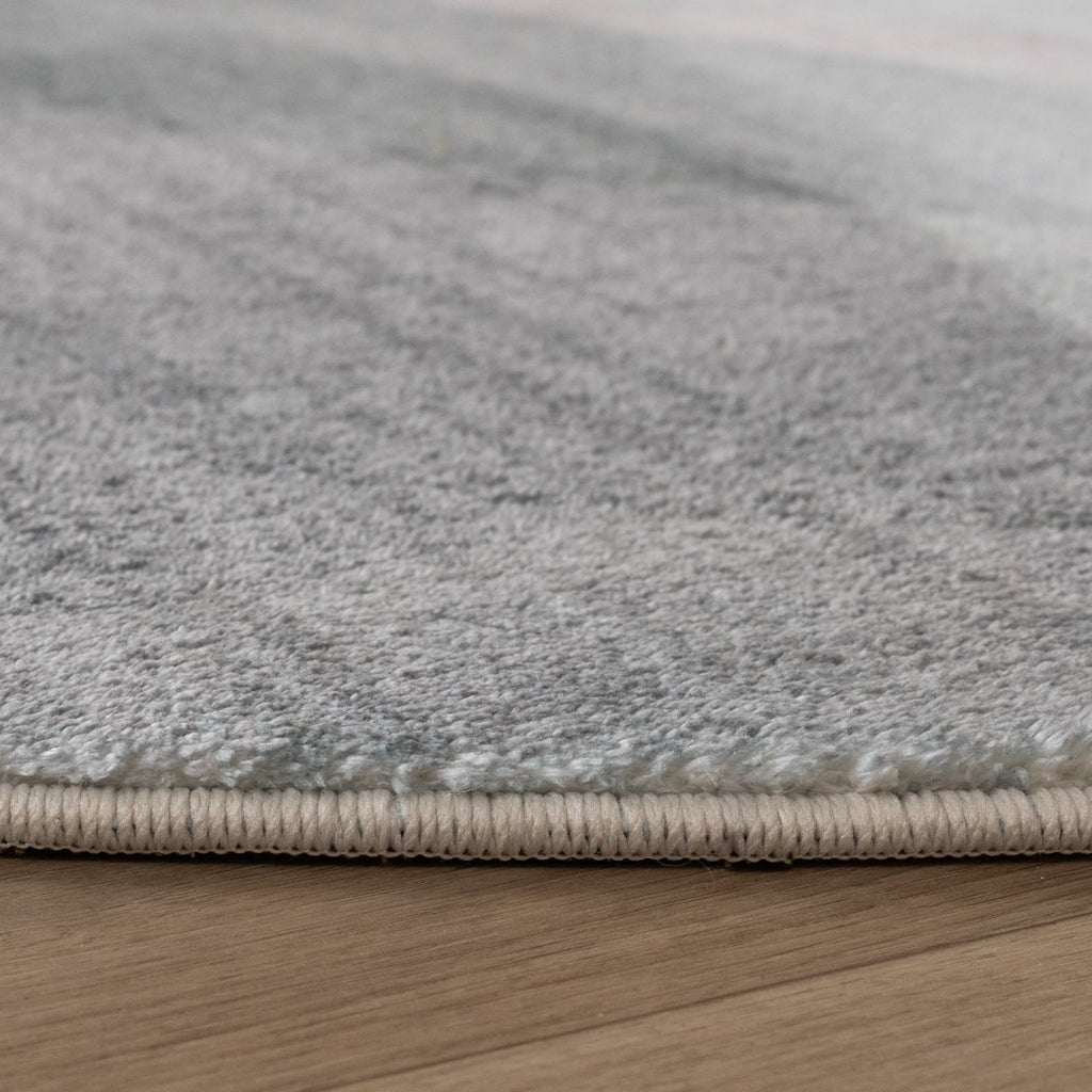 Round Modern Rug - Field Green