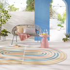 Oval Indoor and Outdoor Rug - Villo Riviera Multicolor