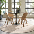 Round wool floor rug - Bellano ST Light grey 814