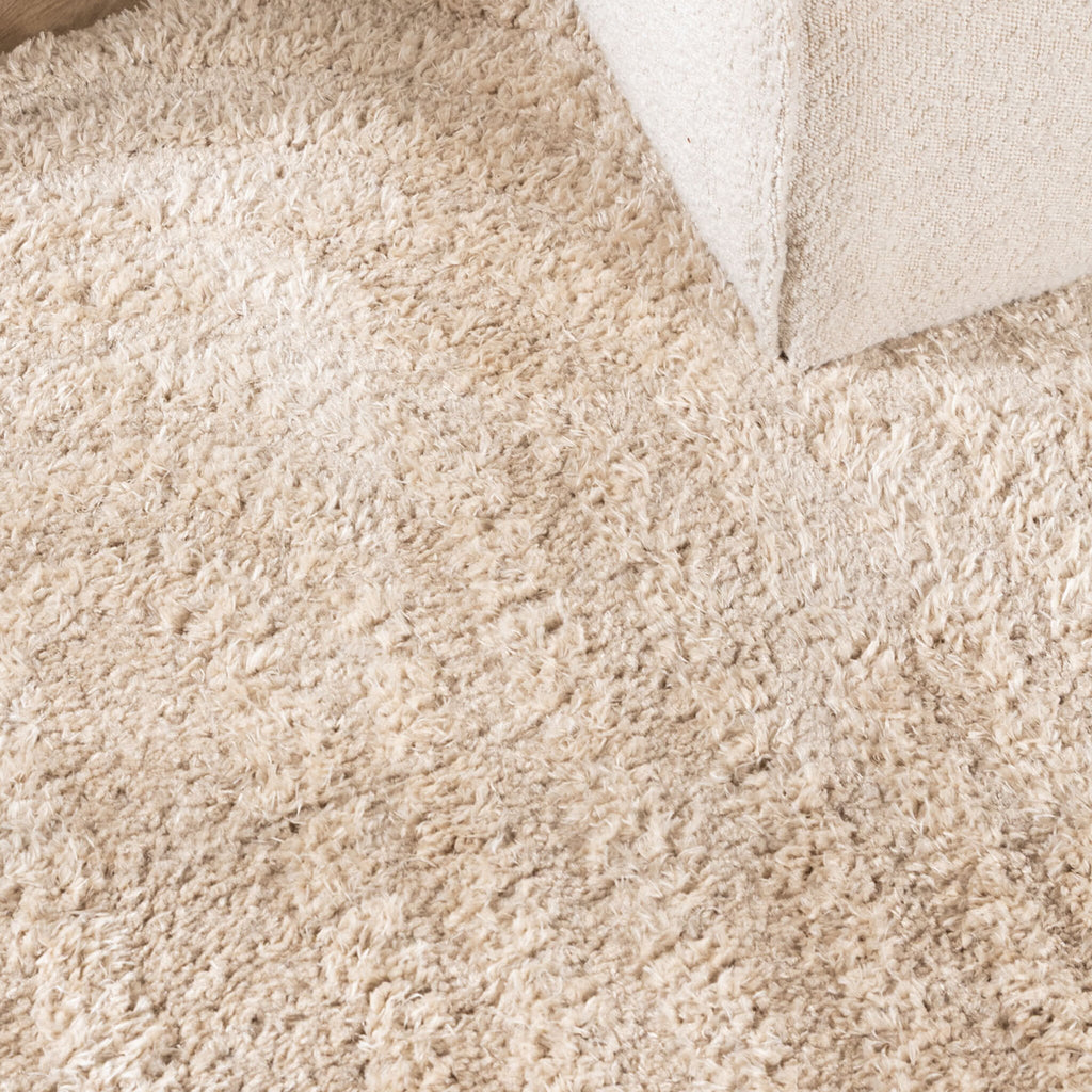 Round Scandinavian rug - Lova Arches Beige