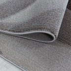 Modern floor rug - Streaky Waves Brown/Beige