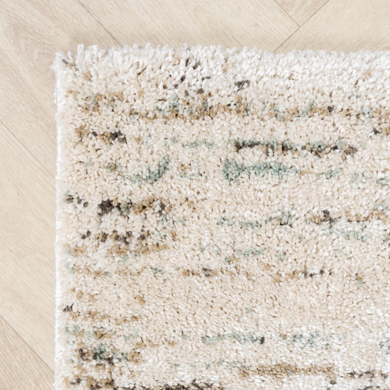 High Pile Rug - Blend Cream/Blue
