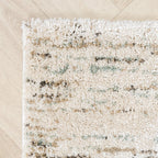 High Pile Rug - Blend Cream/Blue