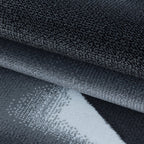 Modern Floor Rug - Streaky Design Black