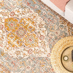 Vintage Rug - Thirza Medallion Light Blue/Multicolour