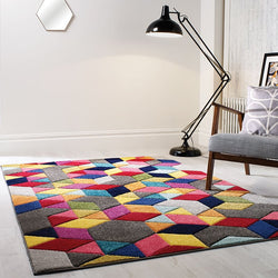 Modern Floor Rug - Spectro Dynamic Multicolor