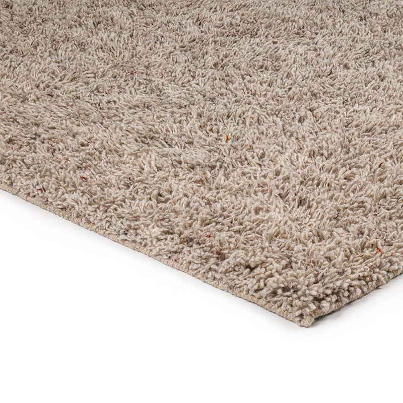 Wool Floor Rug - Berbero Lungo Beige 101