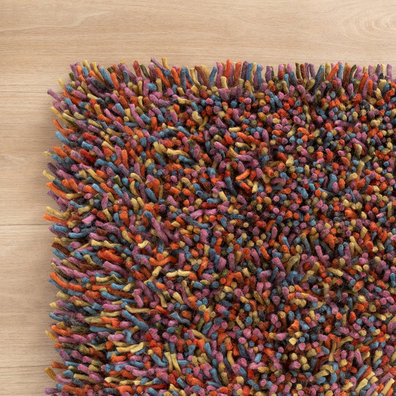 High Pile Wool Rug - Elin Multicolour