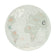 Round Kids Rug - Globe Mint
