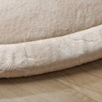 Round washable play mat - Flo Beige