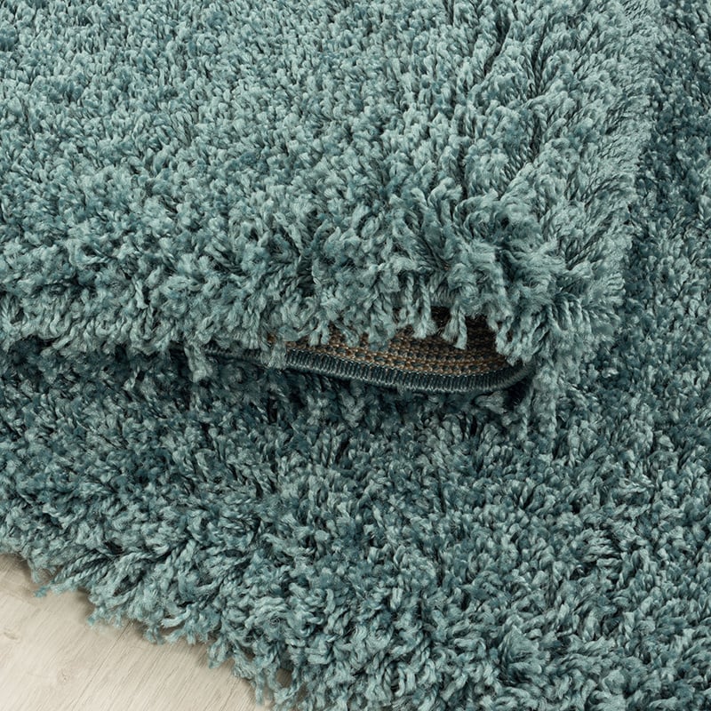 High-pile Floor Rug - Softy Blue/Green