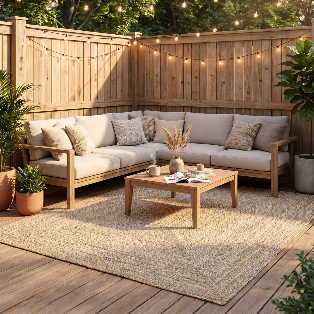 Jute Outdoor Rug - Bali Cream