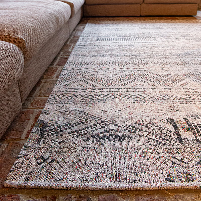 Vintage Floor Rug - Antiquarian Kilim White 9114