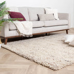 High Pile Wool Rug - Royal Cream/Taupe