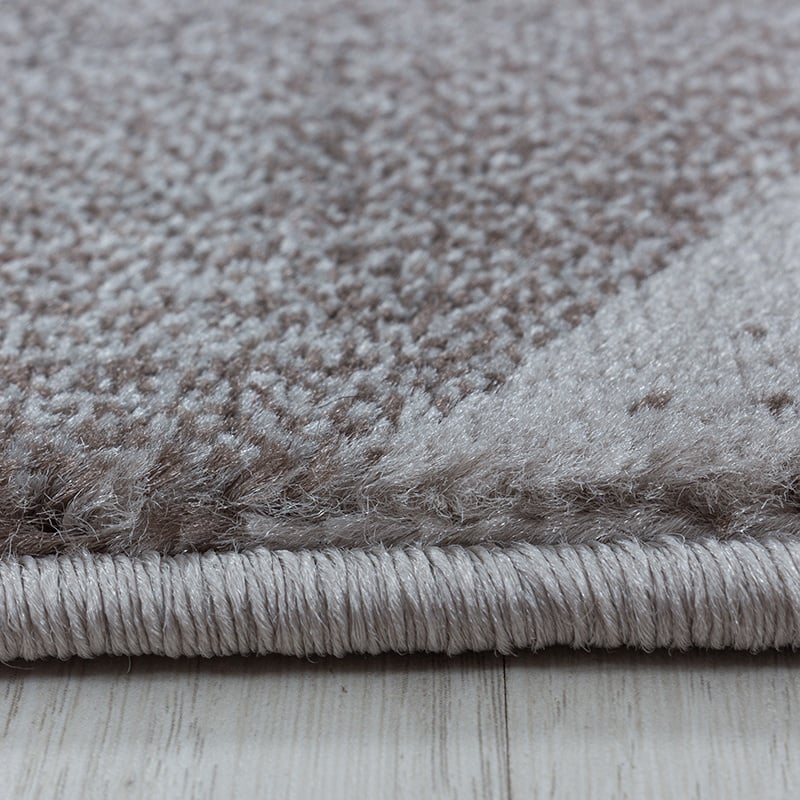 Modern floor rug - Streaky Waves Brown/Beige