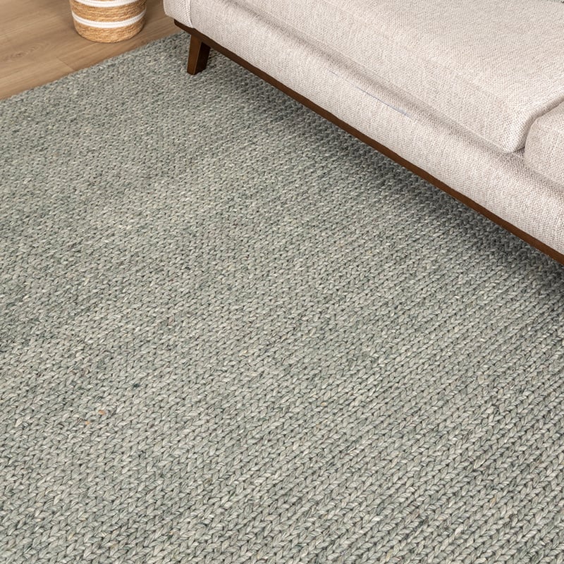 Wool Rug - Twist Green