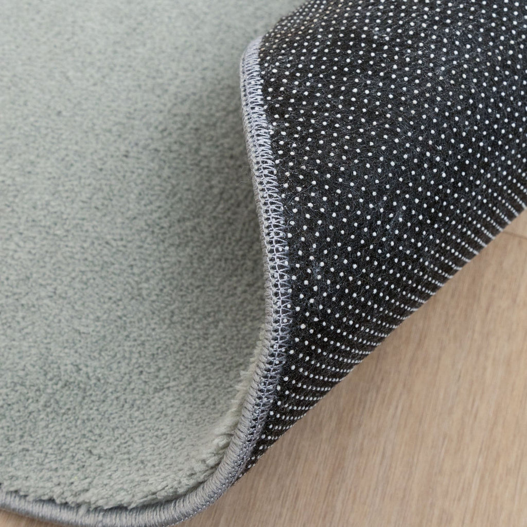 Round Washable Rug - Vivid Green