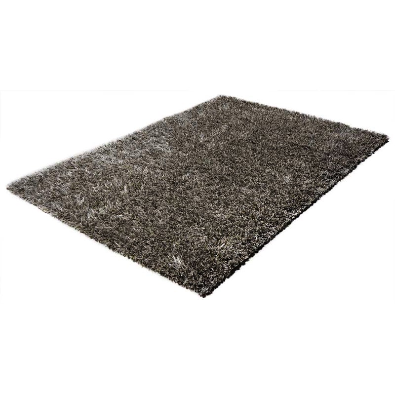Shaggy floor rug - Paulina Beige/Black