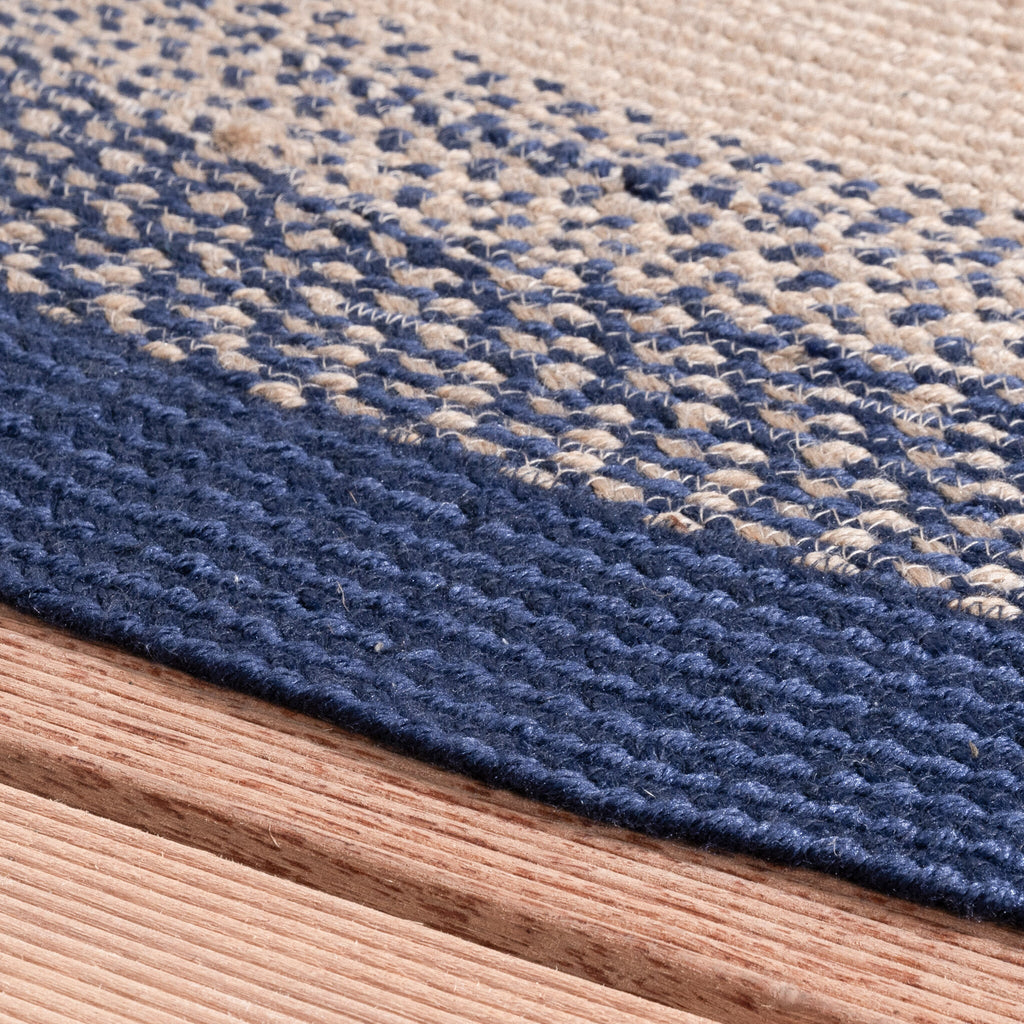 Round Indoor Outdoor Rug - Florence Blue