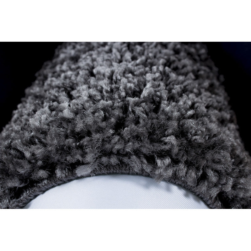 High-pile floor rug - Edge Grey
