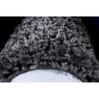 High-pile floor rug - Edge Grey