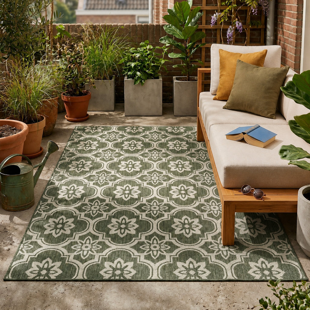 Outdoor Rug – Rio Flower Green
