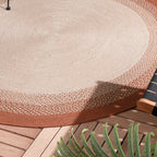 Round Indoor Outdoor Rug - Florence Terracotta