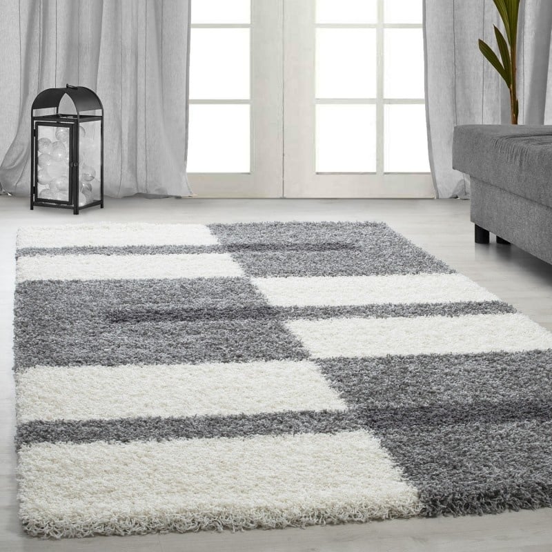 High-pile Floor Rug - Gala Light Grey