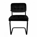 Velvet Chair - Ivy Black